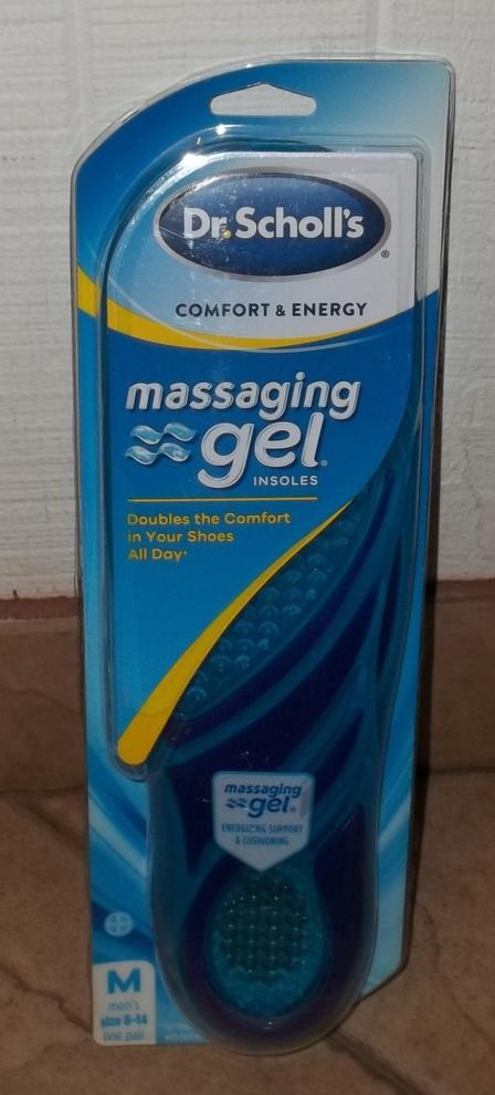 dr.scholls inserts massaging gel size medium fits 8-14 new - $16.00