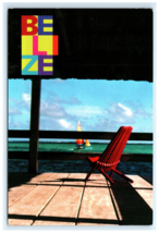 Belize Ocean Cabana Ad Postcard - $110.90 MXN
