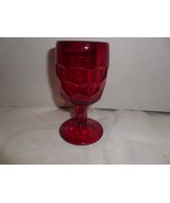 Viking Glass Ruby Red Georgian 4 3/8&quot;  Stemmed juice glass (Honeycomb) - €8,53 EUR