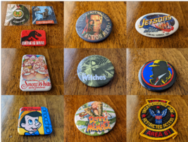 (Lot of 12) Movie Promo Pins, Patch + LootCrate Pins + Card - £20.32 GBP