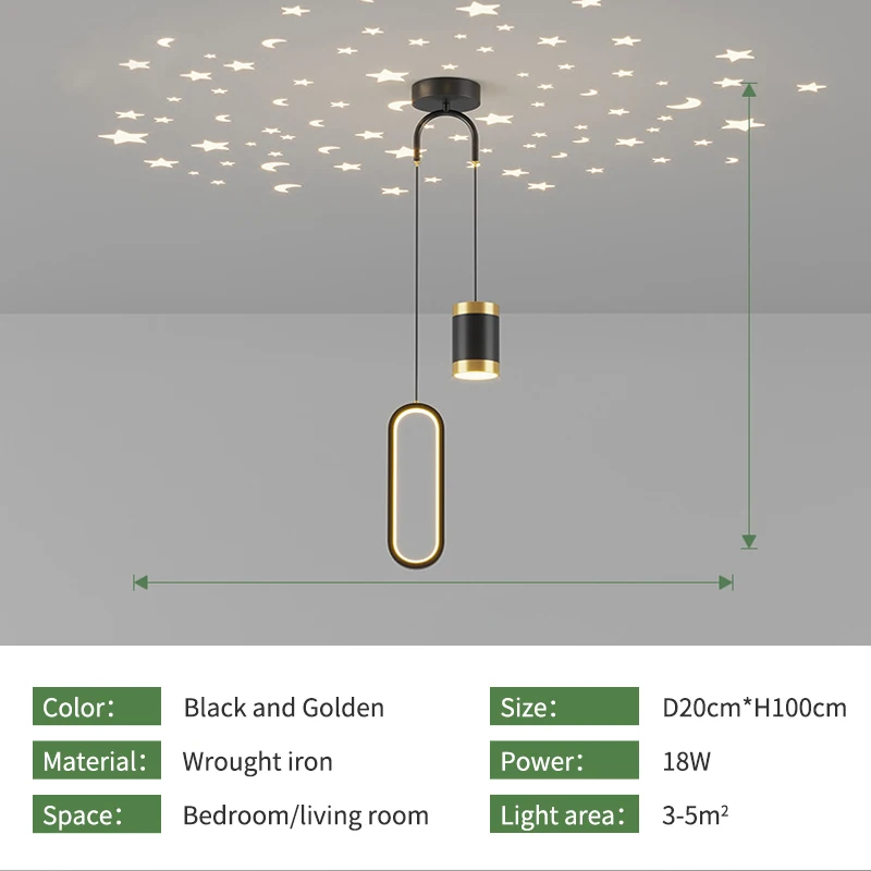   LED Pendant Light Room Decor ry Sky Romanti For  Designer DecorativeLiving Roo - £184.15 GBP