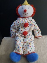 1984 Vintage Eden Toys Obo Clown Multi Colored Dot Outfit Stuffed Plush 23&quot; - £59.21 GBP
