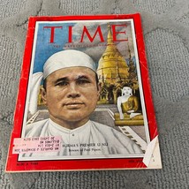 Time The Weekly News Magazine Burma&#39;s Premier U Nu LXIV No 9 Aug 30 1954 - £51.31 GBP