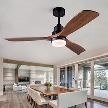 Bojue 52” Ceiling Fans With Lights Remote Control,Indoor Outdoor Wood, Etc - £119.82 GBP