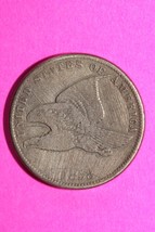1858 Flying Eagle Cent Penny Exact Scarce Early Type Exact Coin as Pictu... - $39.24 CAD