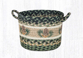 Earth Rugs UBP-116 Pinecone Printed Utility Basket 9&quot; x 7&quot; - £38.71 GBP
