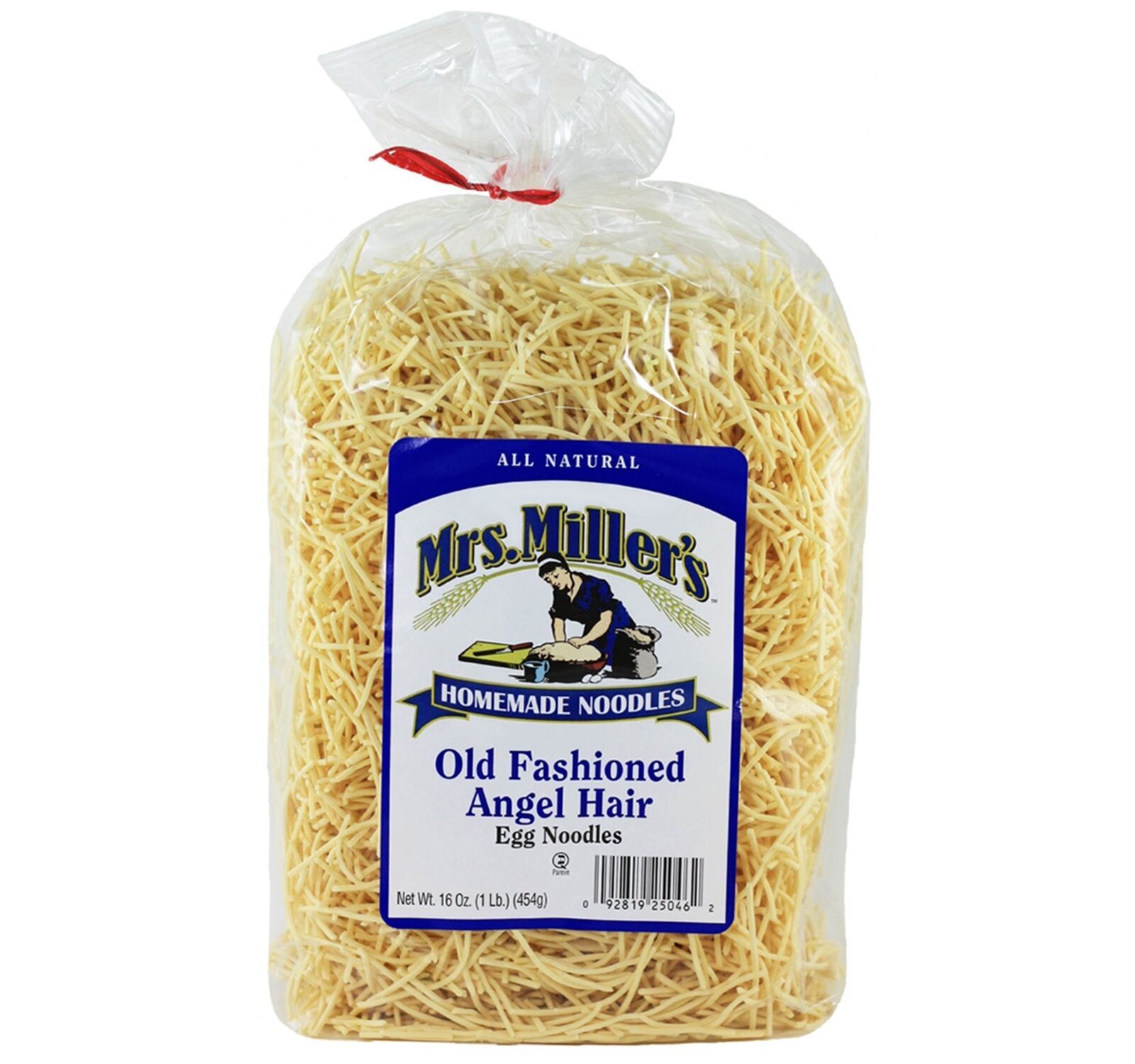 Mrs. Miller's Homemade Old Fashioned Angel Hair Egg Noodles 16 oz. Bag (2 Bags) - $24.70