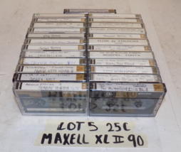 Lot of 25 Maxell XLII 90 Audio Cassette Tapes Pre Recorded - $48.98