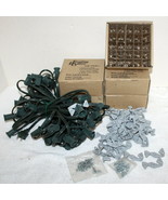 Display Sales Commercial 50 Light Set with 122 C7 Clear Bulbs &amp; Mounting... - $122.87 CAD