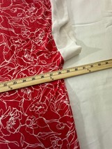 Grace Elements Women's Red & White Floral Top Blouse  Size XL image 10