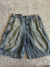 Old Navy Shorts Mens 36 Blue Cargo Utility Baggy Loose Distressed Denim Y2K - €15,42 EUR