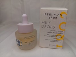 BEEKMAN 1802 Milk Drops Probiotic Ceramide Serum Travel Size (0.5 oz) NE... - $15.01