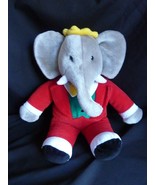 Vintage Gund 1988 Babar Plush Stuffed King Elephant 14&quot; - $24.05 CAD