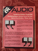 Rare AUDIO Magazine March 1973 Omnidirectional Quadraphonic Spherical Sound - £12.81 GBP