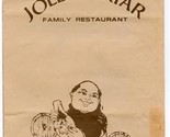 The Jolly Friar Family Restaurant Menu Alex Swart Art 1974  - $17.82