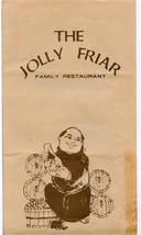 The Jolly Friar Family Restaurant Menu Alex Swart Art 1974  - £14.24 GBP