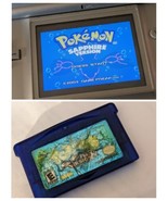 Pokemon Sapphire Blue Nintendo GBA Cartridge Missing Label Needs Battery - $70.39 CAD