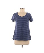 LuLaRoe LLR Women&#39;s Classic Tee NWT Blue Stripe Medium - $23.83 CAD
