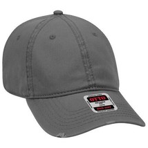 NEW GARMENT WASHED DISTRESSED GRAY 6 PANEL LOW PROFILE BASEBALL DAD HAT ... - £11.17 GBP