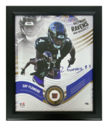 Zay Flowers Baltimore Ravens Framed 15&quot; x 17&quot; Game-Used Football Collage... - £93.03 GBP