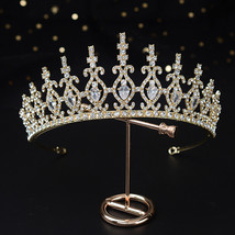 Tiaras And Crowns Baroque Wedding Hair Accessories for Women Bride Fashion Jewel - £22.42 GBP