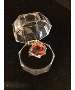 Large Crystal (Powder) Ring silvery – Size 7.75 Fashion Ships N 24h - $137.25 CAD