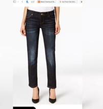 Kut From The Kloth Catherine Boyfriend Blue Jeans Dark Denim Distressed ... - $26.83