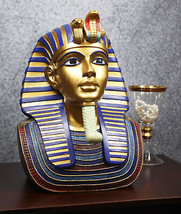 Ebros Large Cobra And Nemes Mask of Pharaoh Egyptian King Tut Bust Figurine 11&quot;H - £65.53 GBP