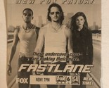 Fast lane Tv Guide Print Ad Peter Facinelli Tiffani Theissen TPA9 - $5.93