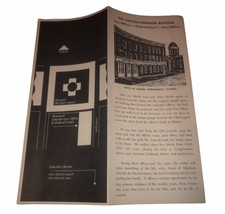 The Lincoln-Herndon Building Brochure And Street Map To Abraham Lincolns... - $150.74 MXN