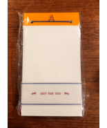 NIP SEALED ANTHROPOLOGIE INITIAL NOTEPAD JUST FOR YOU &quot;A&quot; - £11.03 GBP