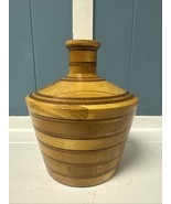 Vintage Horizon Woodcraft 7” Case With Two Tone Inlaid Look Rings Solid ... - $49.49
