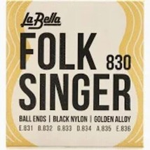 LaBella Folk Singer Black Nylon Classical String Set - £8.67 GBP