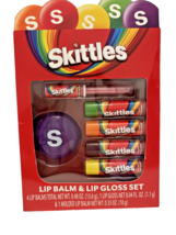 Lip Balm Lip Gloss Set Skittles New in Package Cosmetics - £10.92 GBP
