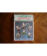 Vintage Bucilla Felt Christmas Ornament Kit Joyful Santas 82638 Joan Ber... - $389.51 MXN