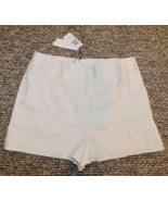 Veronica Beard Womens Sz 16 Borneo Shorts White Herringbone Linen - $763.81 MXN