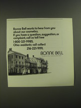 1974 Bonne Bell Cosmetics Ad - Bonne Bell wants to hear from you about - $18.49