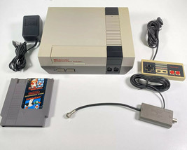 Nintendo NES Console Super Mario Controller Power Supply & RF Switch Works Great - $98.99