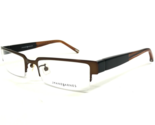 Jhane Barnes Eyeglasses Frames Cosine BR Black Brown Half Rim 53-19-140 - $74.24