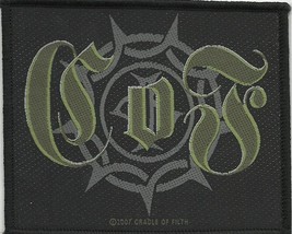 Cradle Of Filth Cof Logo 2007 Woven Sew On Patch Official No Longer Made Cof - £6.66 GBP