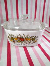 MoD 70&#39;s Corning Ware Spice of Life French L&#39;Echalote 3 QT Casserole Dish + Lid - £23.46 GBP