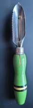 Vintage Apple Corer Peeler Stainless Steel WB Slicer Zester Green Handle - $17.99