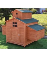 Deluxe Large Backyard Wood Chicken Coop Hen House 6-10 Chickens w 6 nest... - $9,783.78 MXN