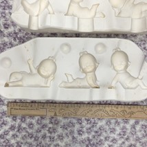 3 Girl Babies Ceramic Mold Scioto 708 CUTIES 3.5x2.5 - $34.60