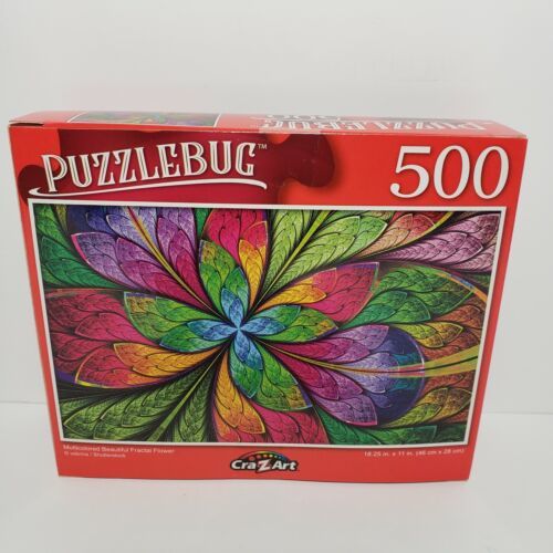 Primary image for Cra-Z-Art 2 in 1 Jigsaw Puzzle Beautiful Fractal Flower 500 Pieces Puzzlebug