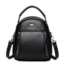 Mini Leather BackpaFor Women Multifunction Travel Backpack Kangaroo BackpaSac A  - £53.03 GBP