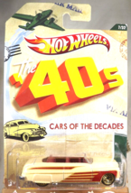 2011 Hot Wheels 40s Cars of the Decades 7/32 &#39;49 MERC Cream/Red  w/Gold Lace Sp - £10.19 GBP