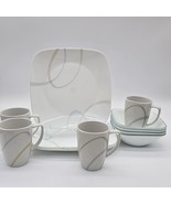 Corelle Sand And Sky Dinnerware by Corning 12 Piece Set 2010&#39;s - $2,416.01 MXN