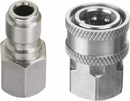 High Pressure Quick Connect Adapter Kit 3/8’’ Male Thread 5000 PSI Power... - £13.21 GBP