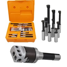 2In Boring Head Set, 9-Pack Carbide Boring Bar Set, R8 Shank 1/2In Milling - $70.99